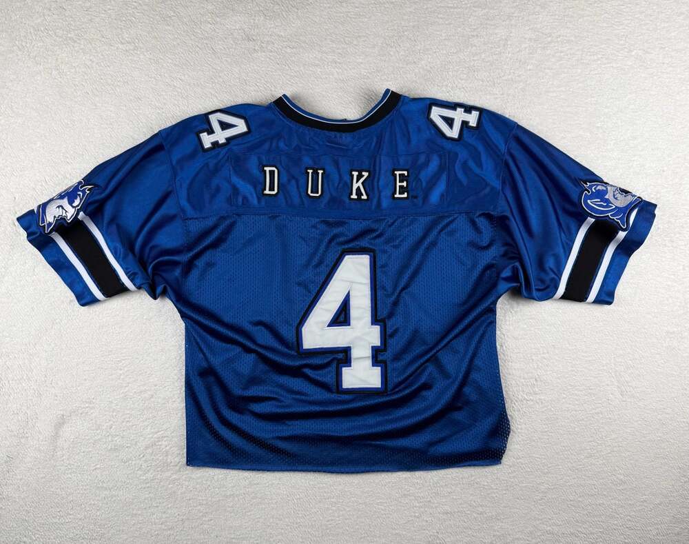 Duke Blue Devils Colosseum Athletics Number 4 Football Jersey